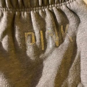 grey pink sweatpants